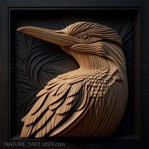 Nature and animals (st cormorant 1, NATURE_5461) 3D models for cnc